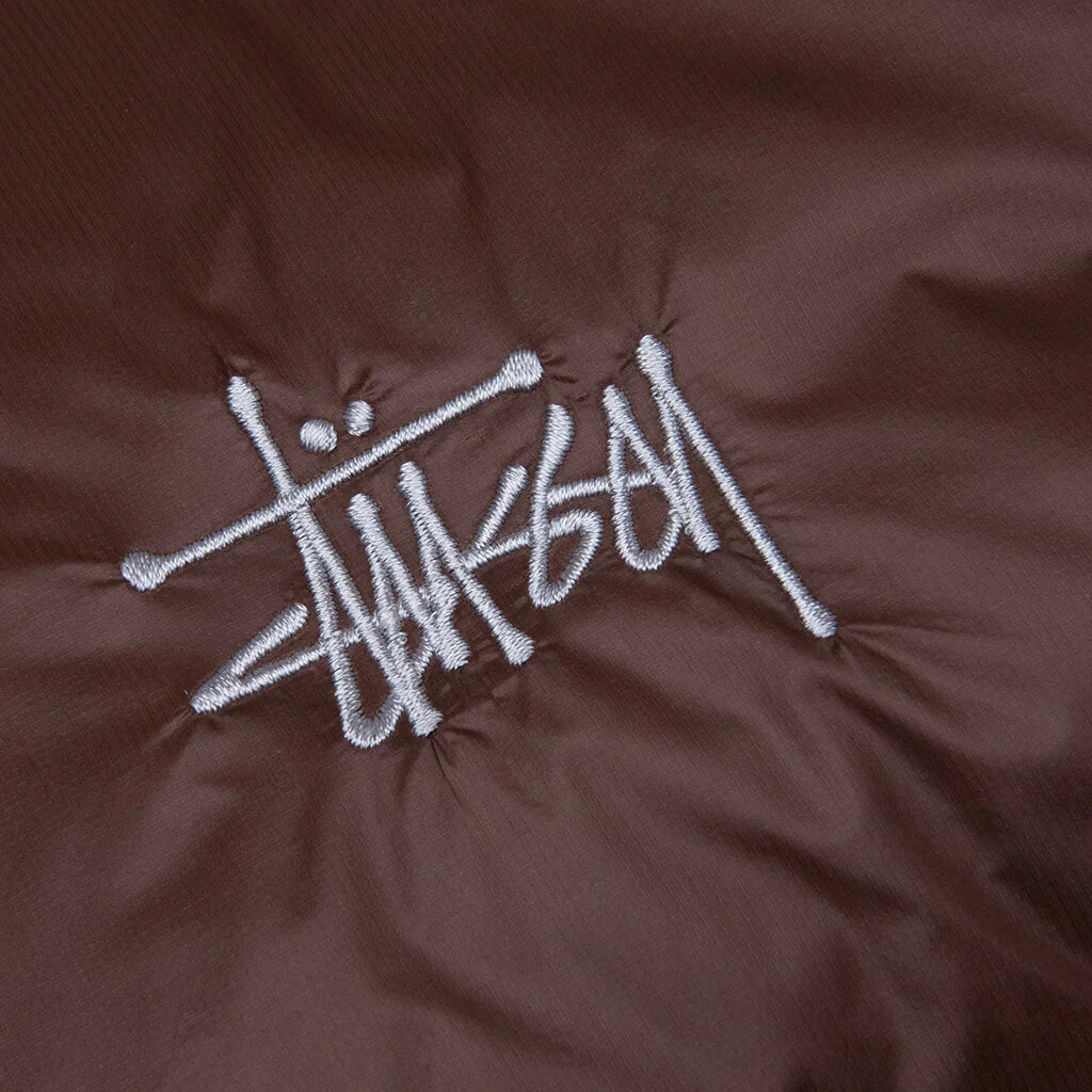 Micro Ripstop Down Vest Brown