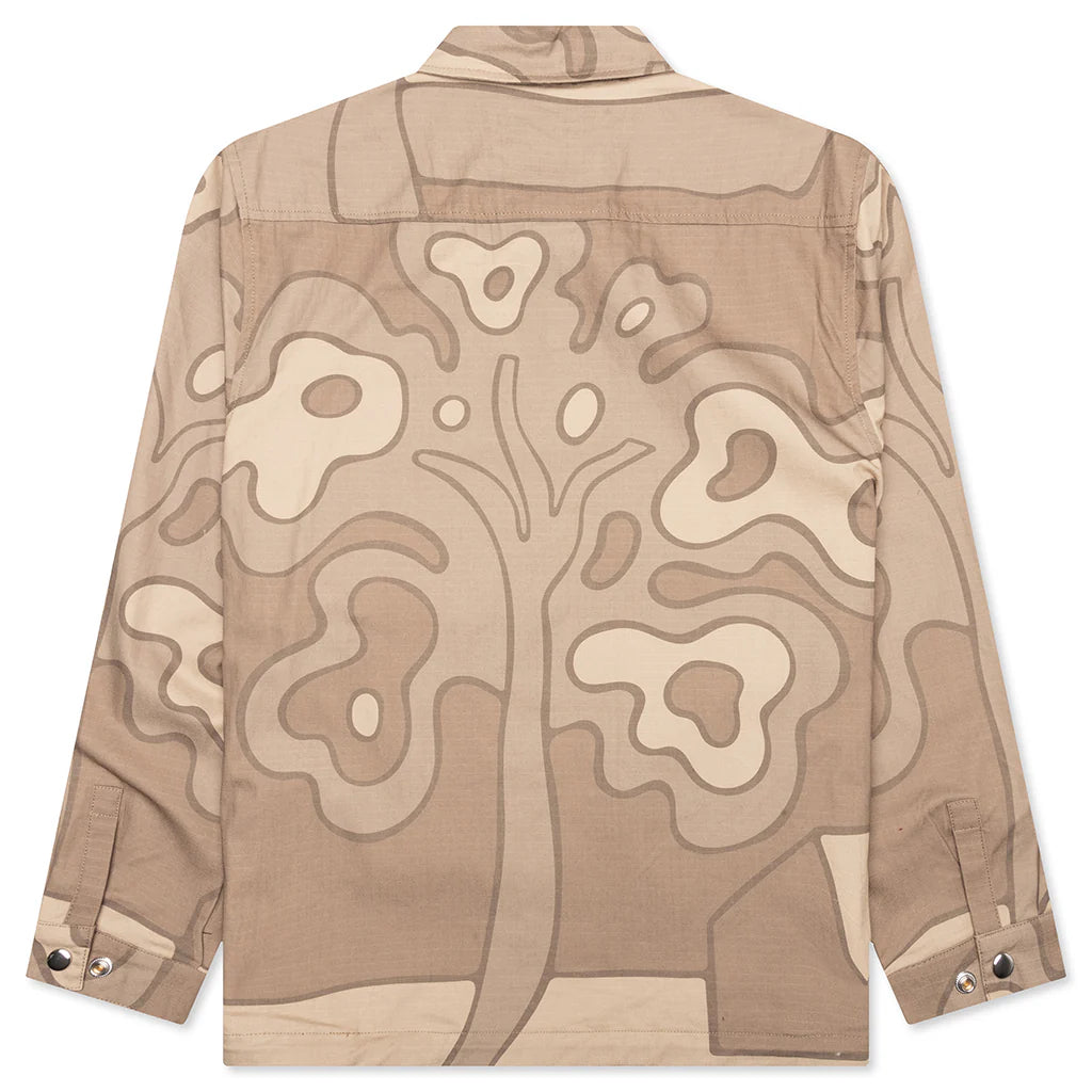 Fruit Tree Camo Shirt Tan