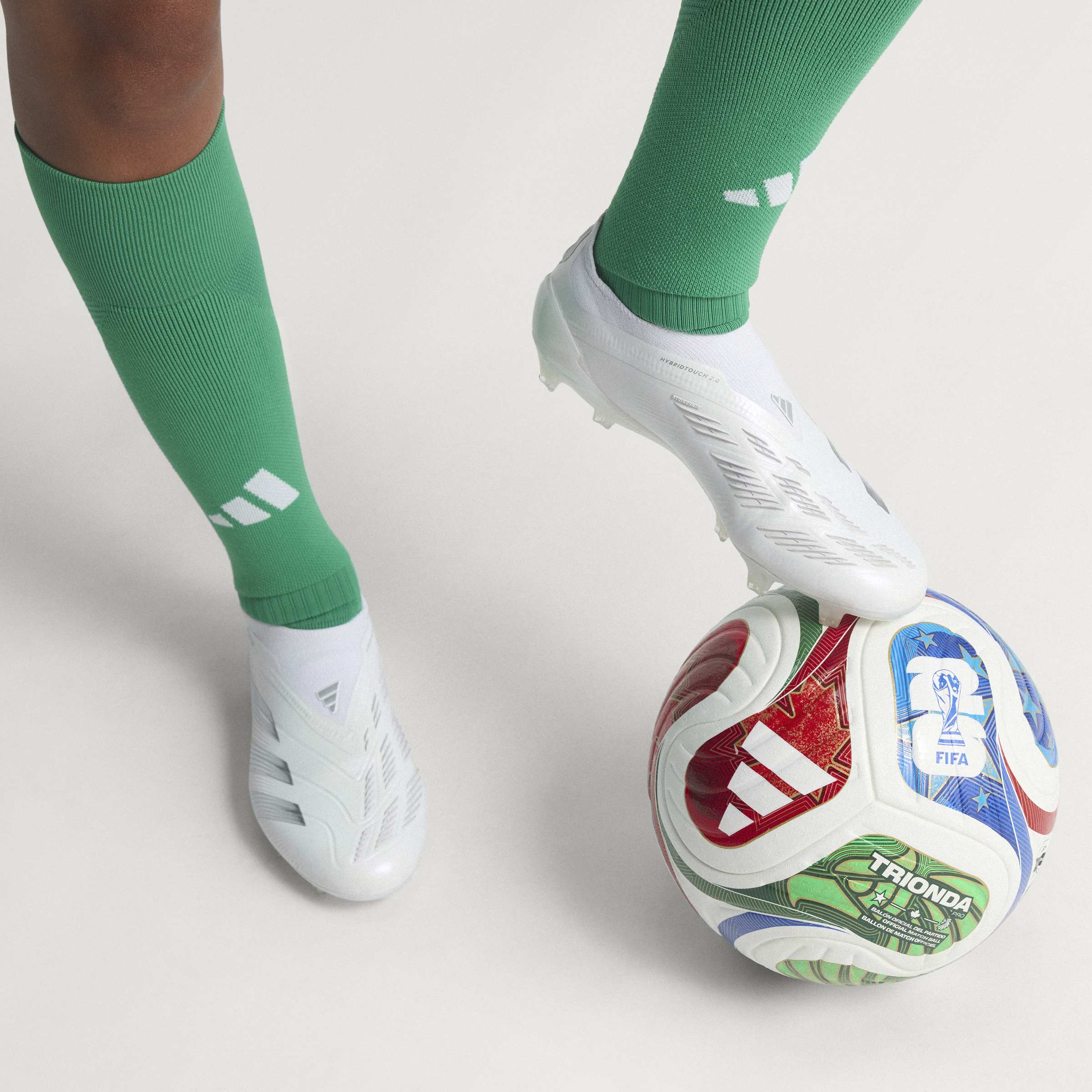 adidas FIFA World Cup 26 Trionda Pro Soccer Ball White Blue Red