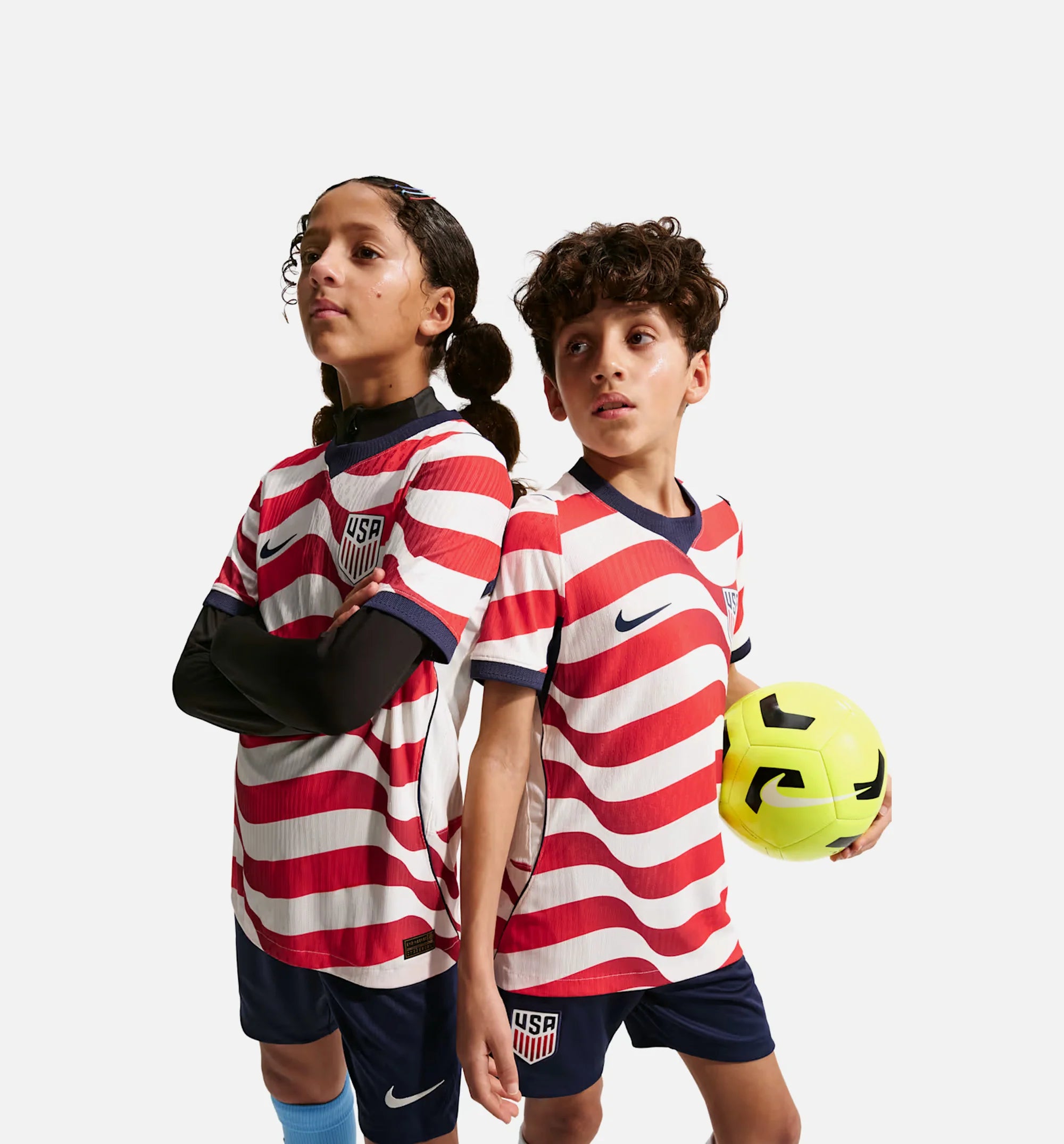 USMNT 2026 27 Match Home Aero Fit Soccer Authentic Garde School Jersey Sail Midnight Navy Midnight Navy