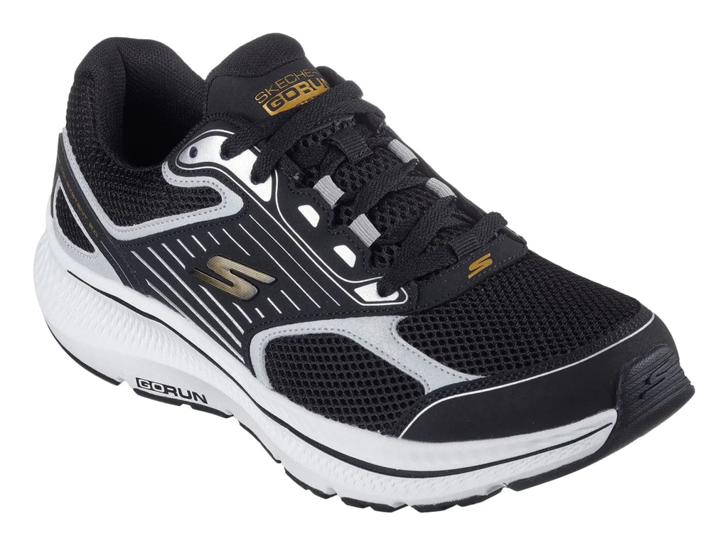 Tenis Skechers Run Consistent 20 Negro con Plata para Hombre