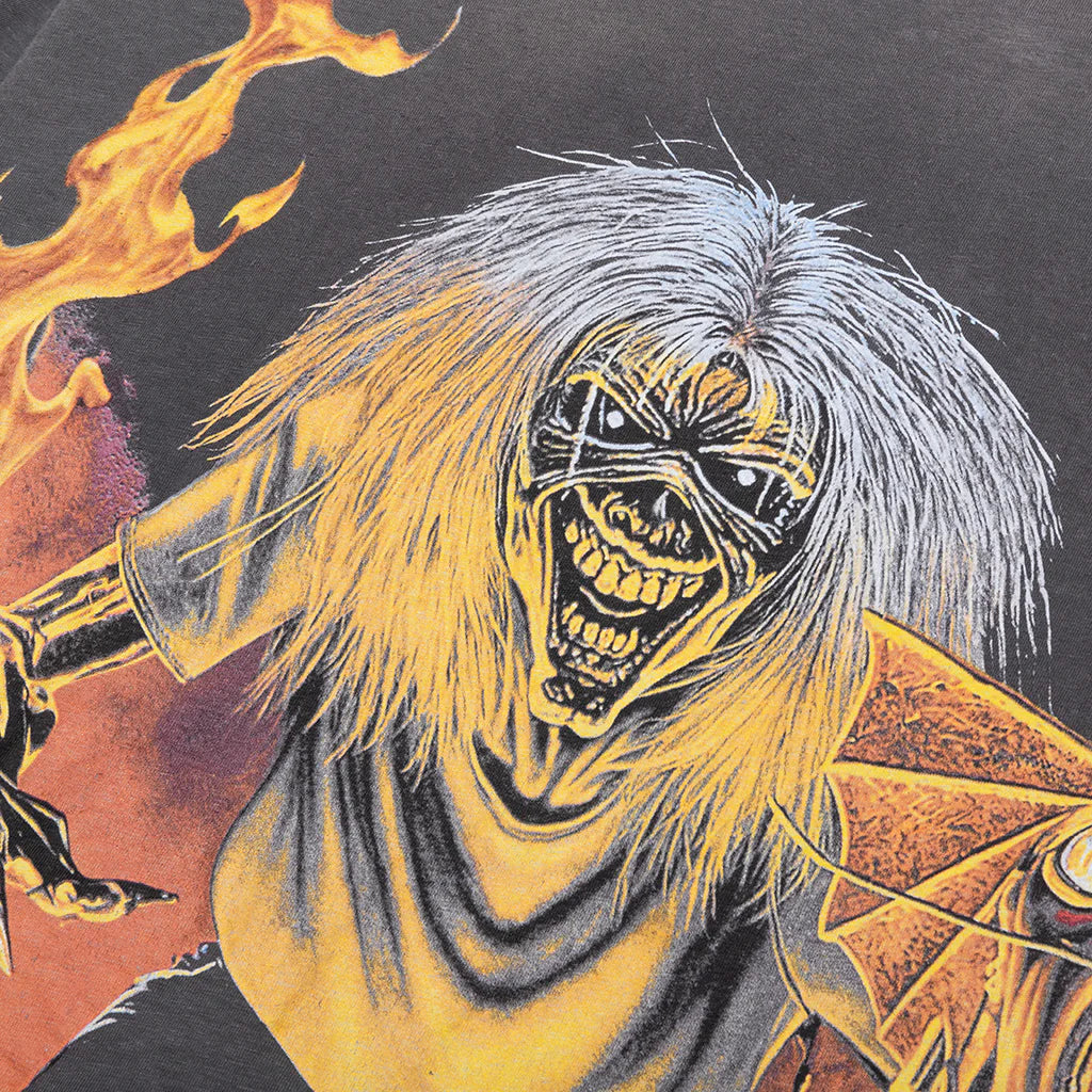 Represent x Iron Maiden Number Of Beast T Shirt Sunfade Grey