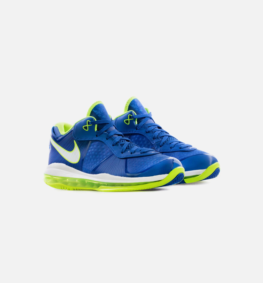 Lebron VIII V2 Low Sprite Mens Lifestyle Shoe Blue White Volt