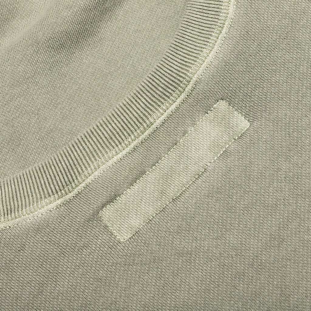 Pigment Dyed Sweat Shirt L S Olive
