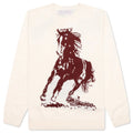 Running Horse Knit Sweater Oatmeal