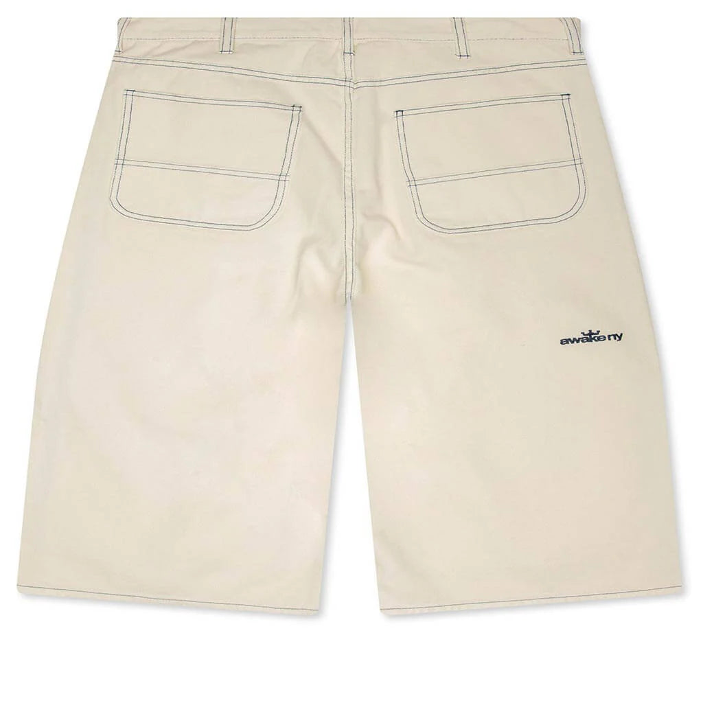 Double Knee Jort Cream