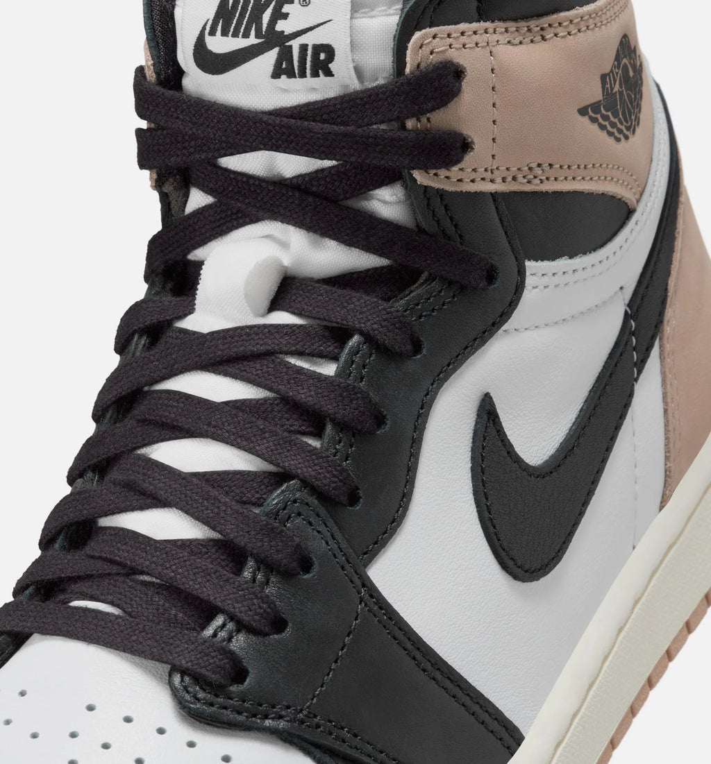 Air Jordan 1 High OG Latte Womens Lifestyle Shoe Black Legend Medium Brown White Sail Free Shipping