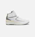 Air Jordan 2 Retro Cement Grey Mens Lifestyle Shoe White Grey
