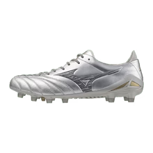 Mizuno Morelia Neo IV Elite FG Firm Ground Silver Gold