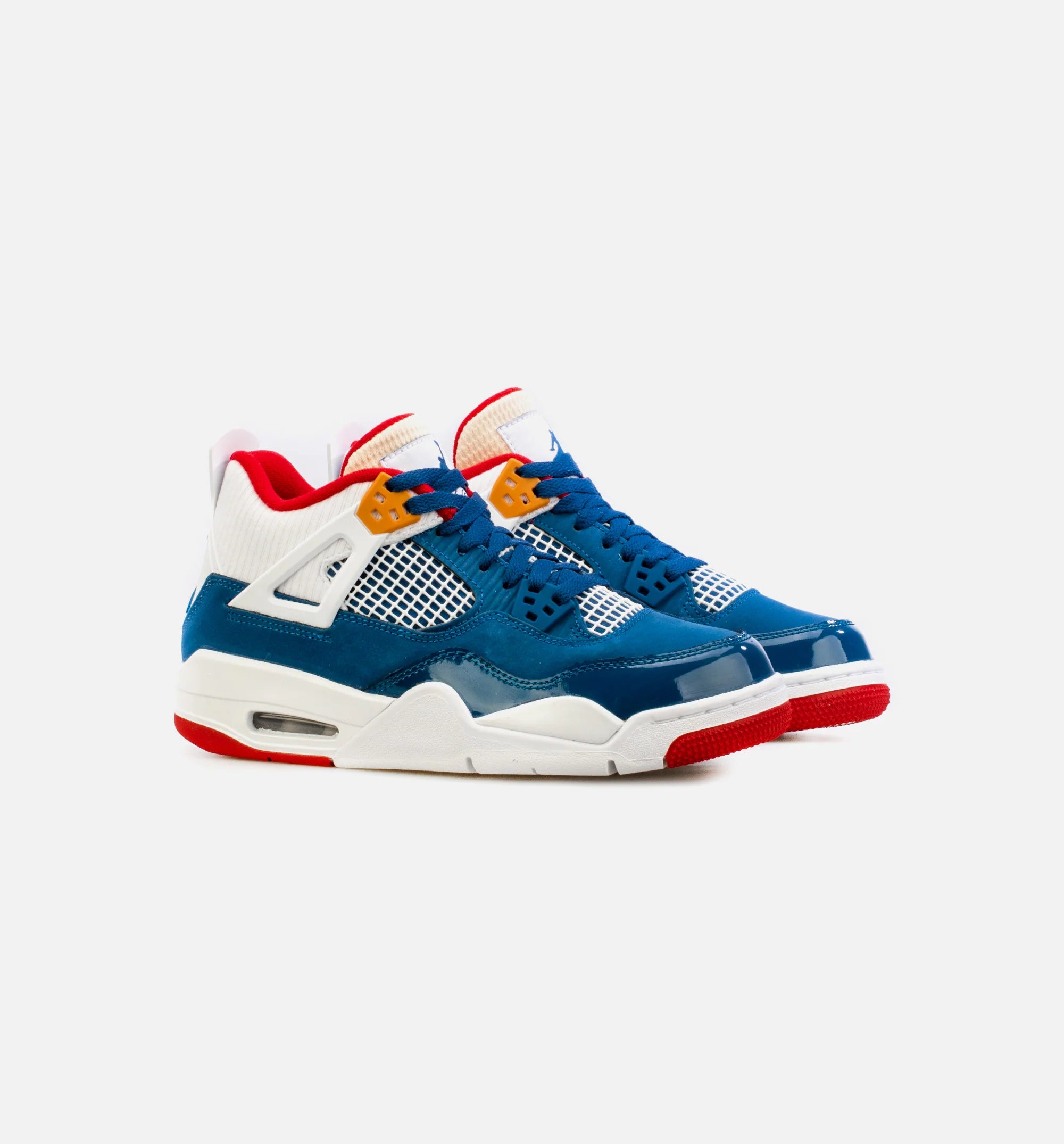 Air Jordan 4 Retro Messy Room Grade School Lifestyle Shoe Blue White