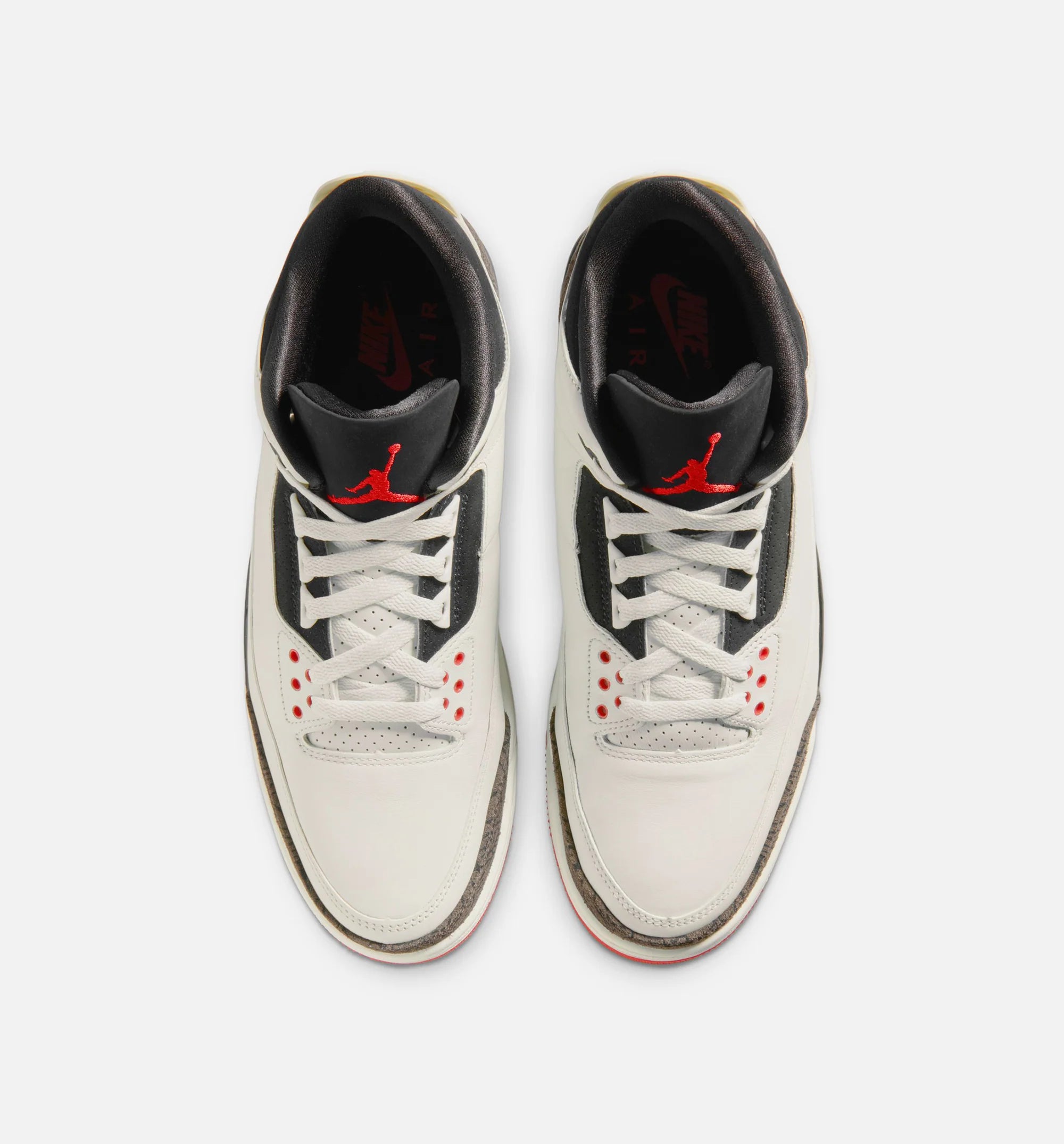 Air Jordan 3 Retro Sail and University Red Mens Lifestyle Shoe Sail Black University Red Pale Ivory Free Shipping
