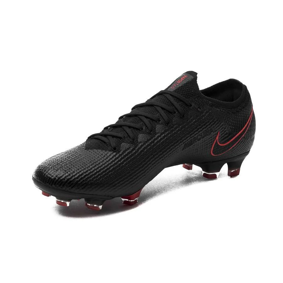 Nike Mercurial Vapor 13 Elite FG Firm Ground Mens Soccer Cleats Black Chile Red Dark Smoke Grey Chile Red