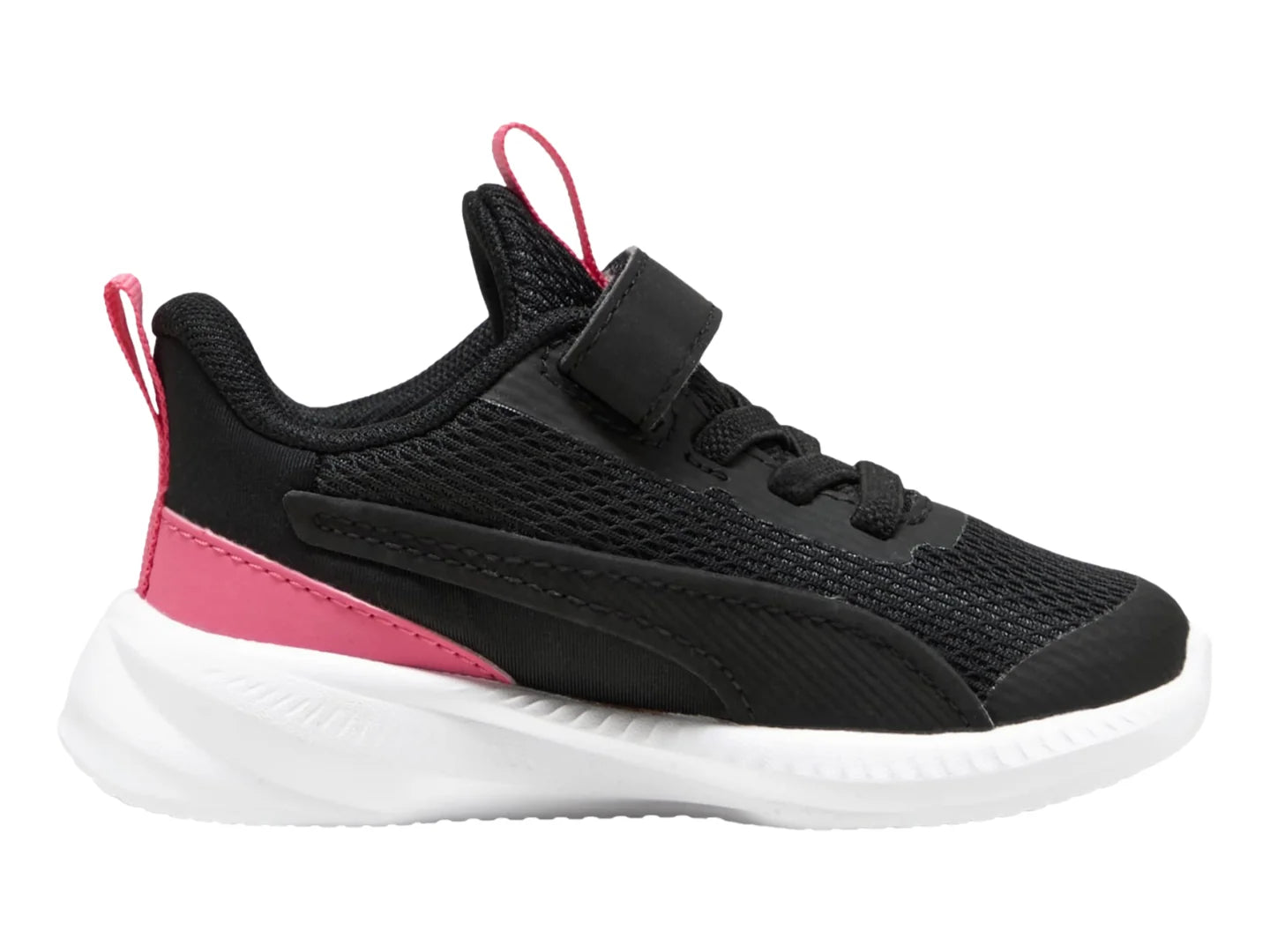 Tenis PUMA Flyer 3 AC Negro y Rosa para Niña