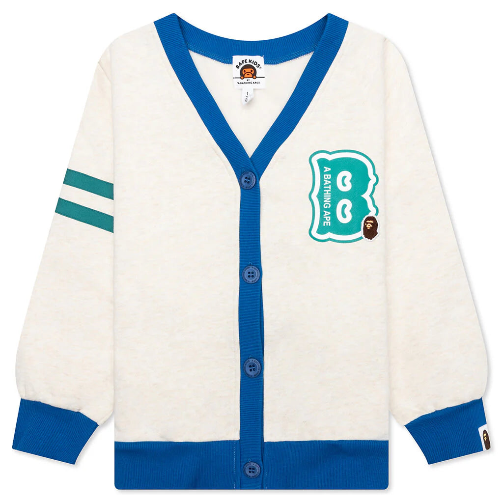 Kids B Motif Relaxed Fit Sweat Cardigan Ivory
