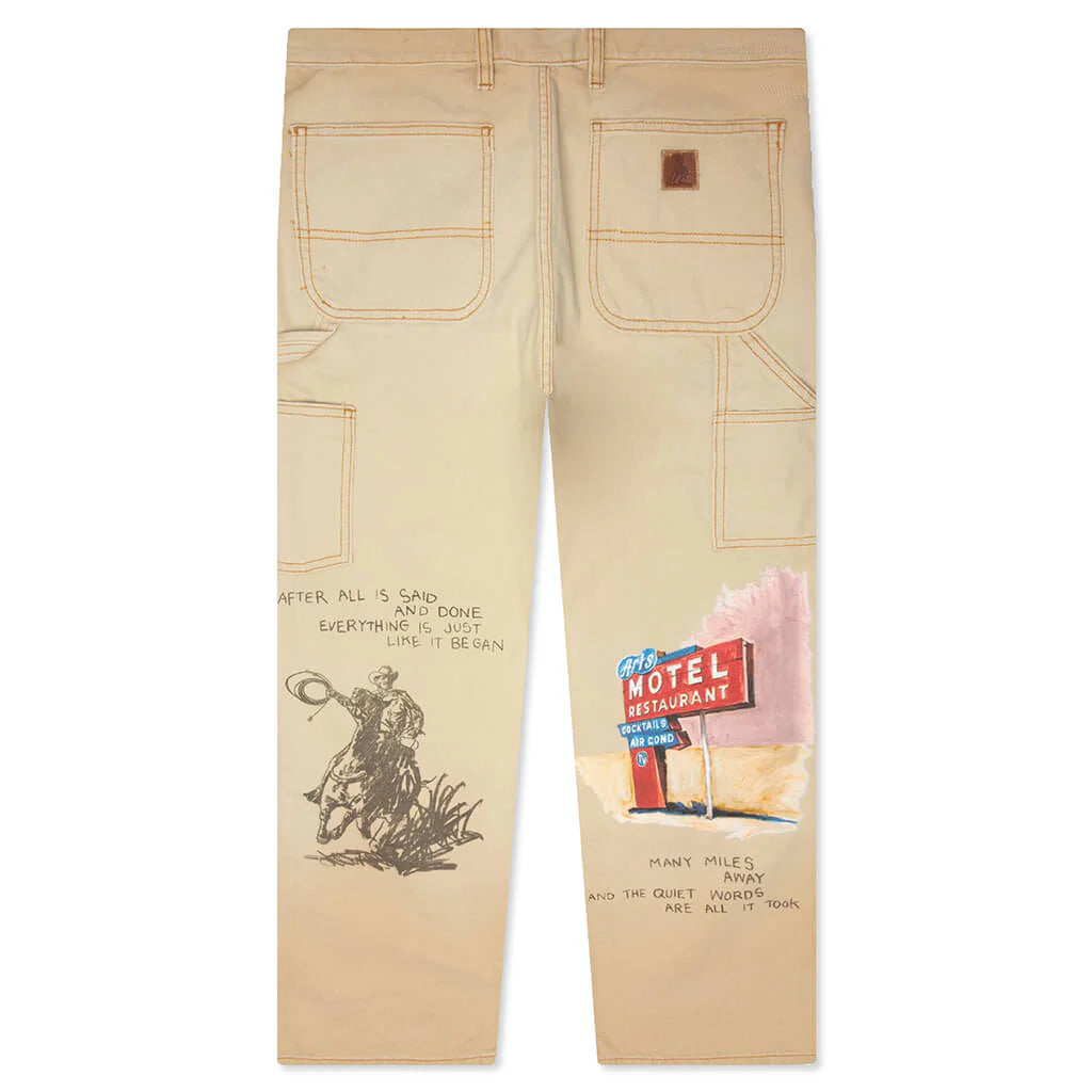 Just Like It Began Painters Pant Worn Tan