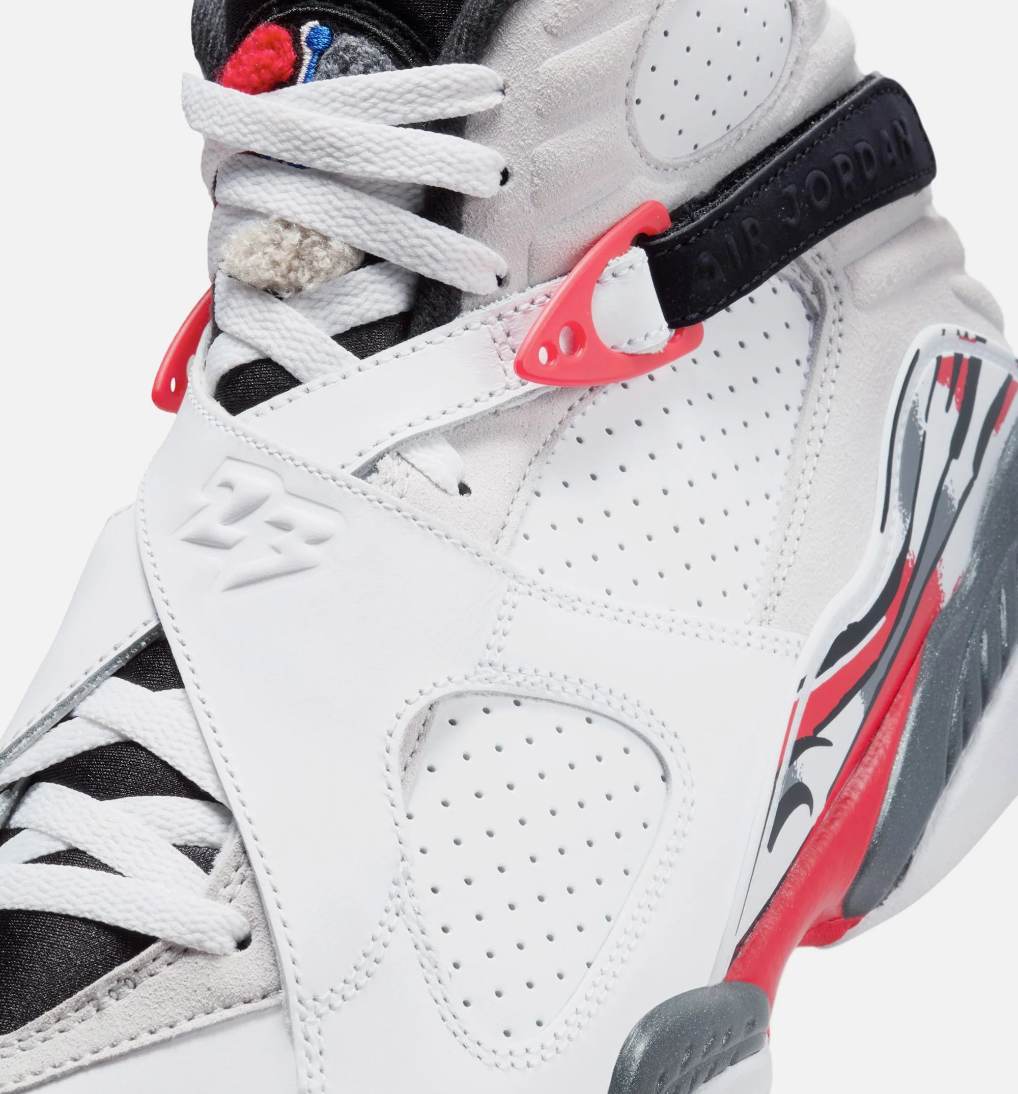 Air Jordan 8 Retro White And True Red Mens Lifestyle Shoe White Black True Red