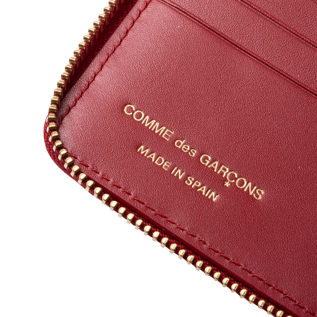 Comme des Garcons SA210E A Embossed Wallet Red