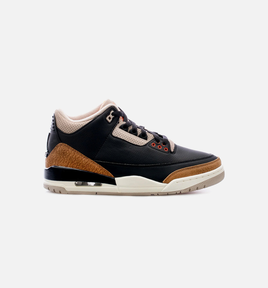Air Jordan 3 Retro Desert Elephant Mens Lifestyle Shoe Brown Black Free Shipping