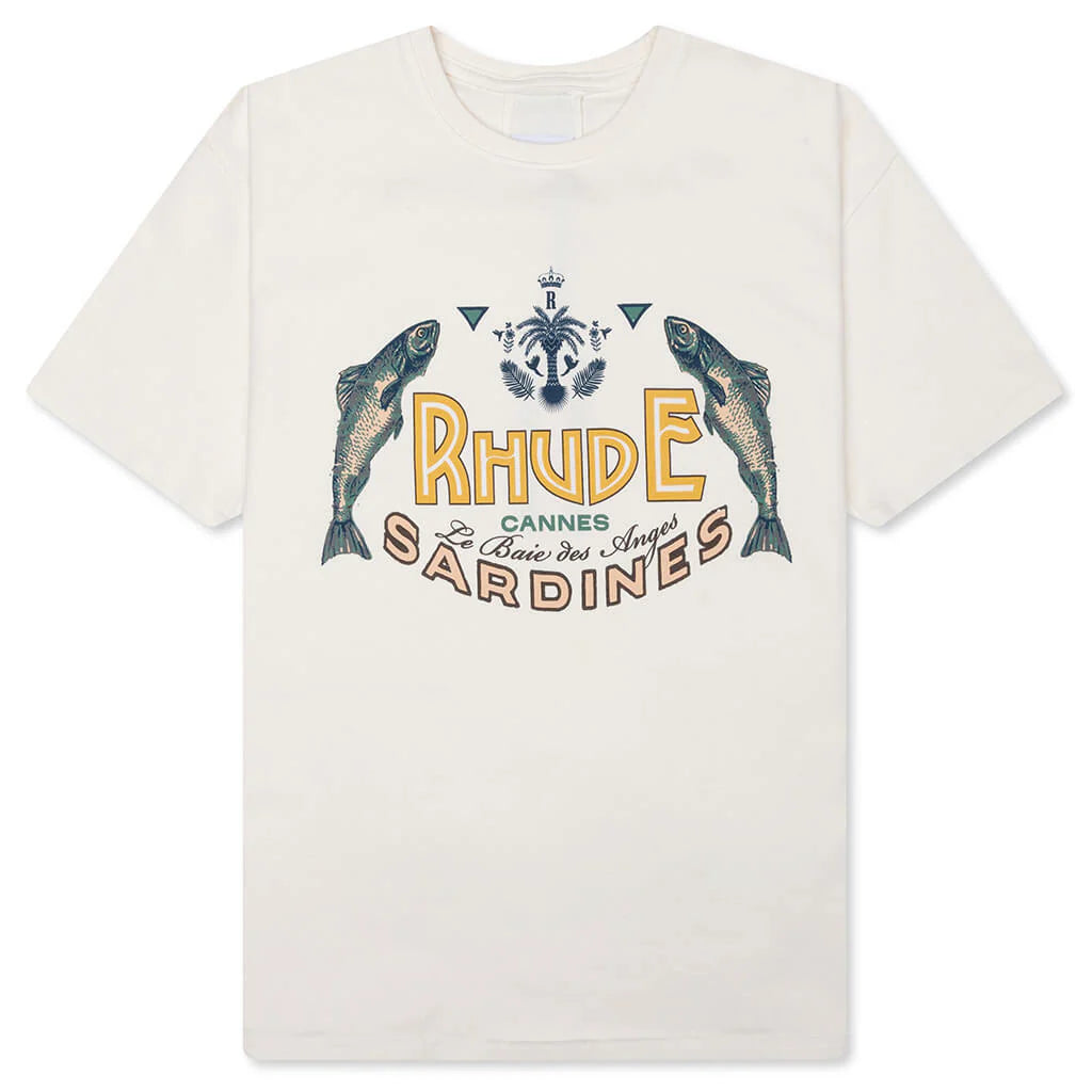 Rhude Sardines Tee Vintage White