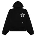 Initial Star Hoodie Jet Black