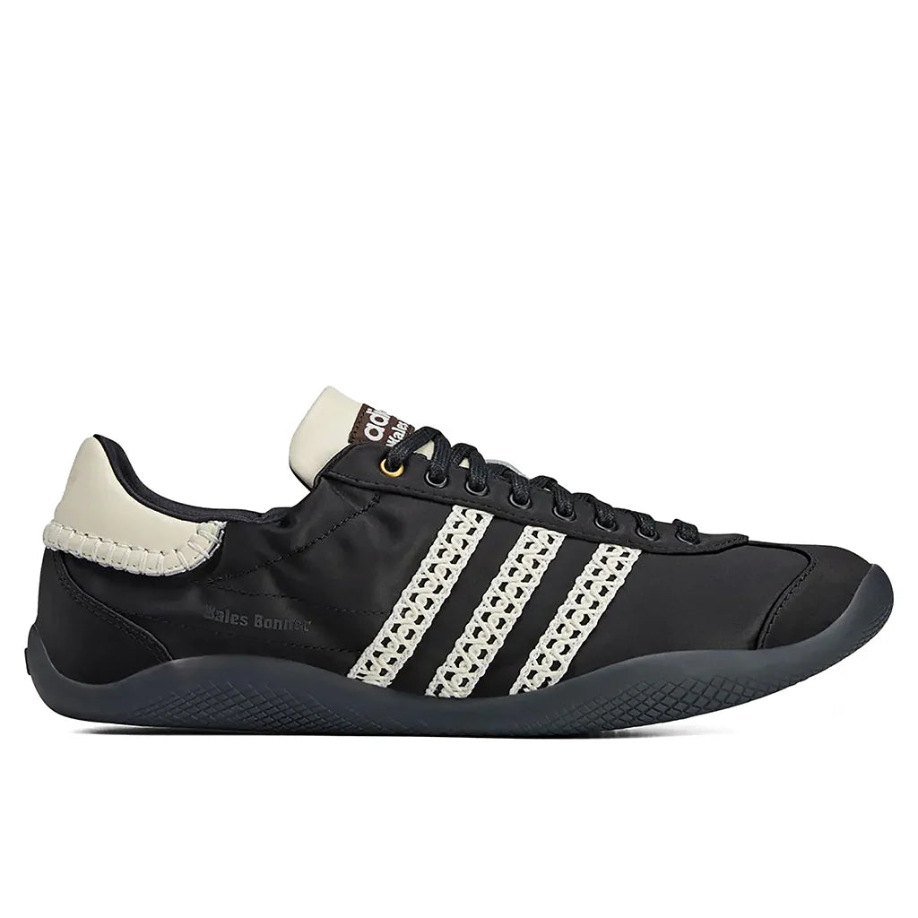 Adidas Originals x Wales Bonner Karintha Low Satin Core Black Dark Brown Cream White