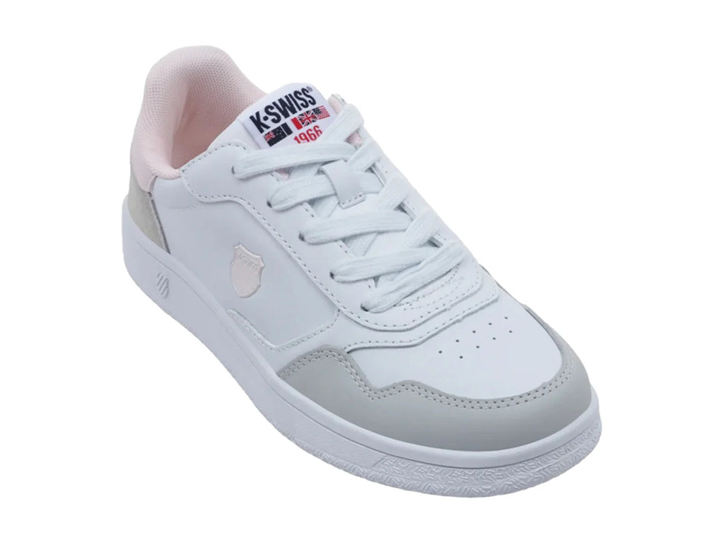 Tenis K Swiss Slamshield II Blanco y Rosa para Mujer
