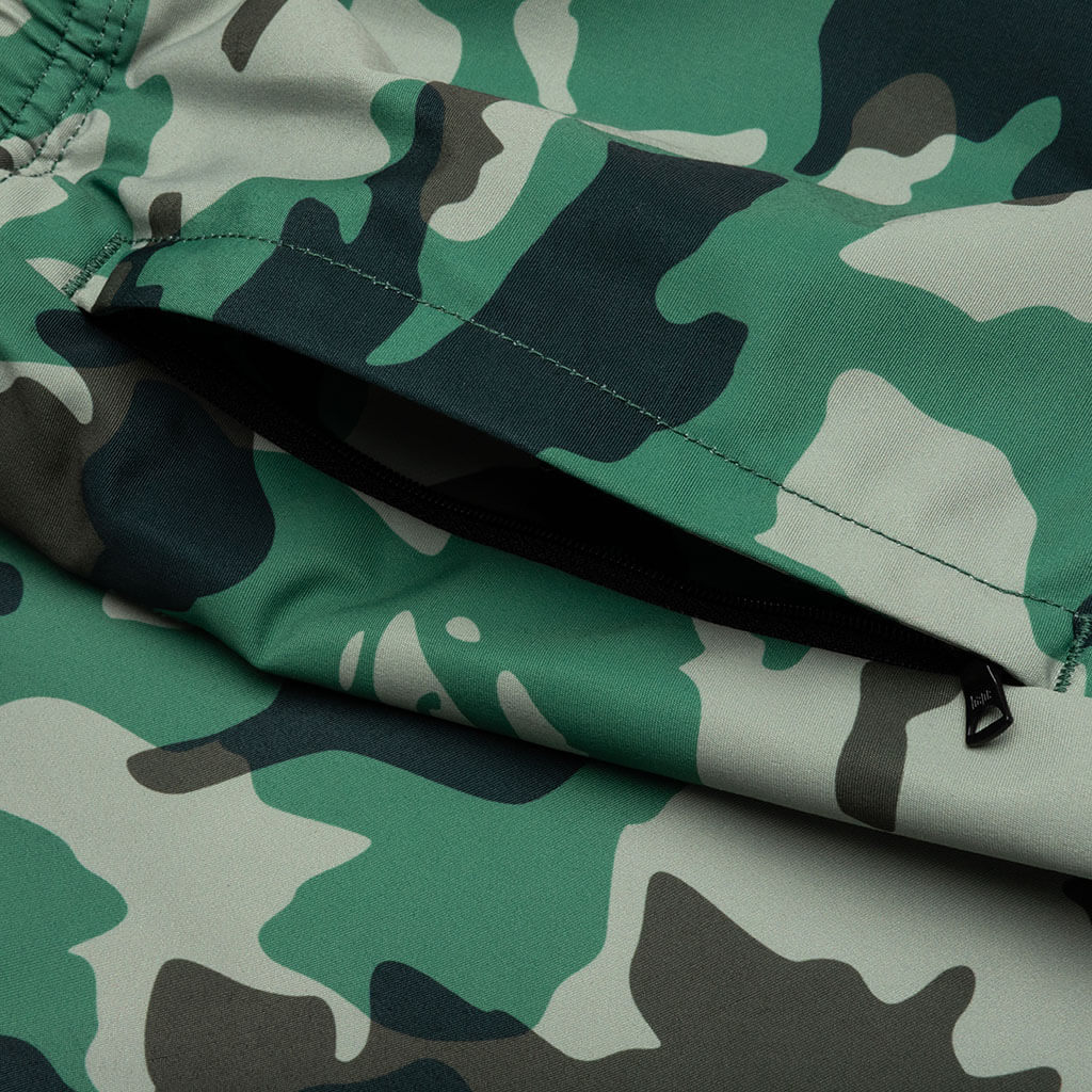 Woodland Camo Beach Shorts Olive Drab