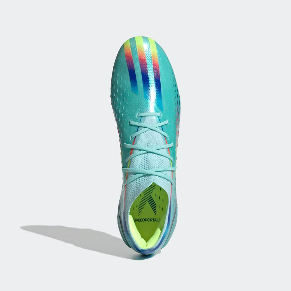 adidas X Speed Portal 1 FG Firm Ground Soccer Cleats Aqua Red