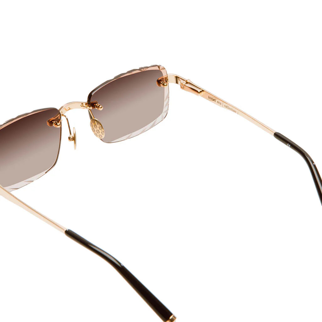 Iced Signature Gem Cut Brown Tint