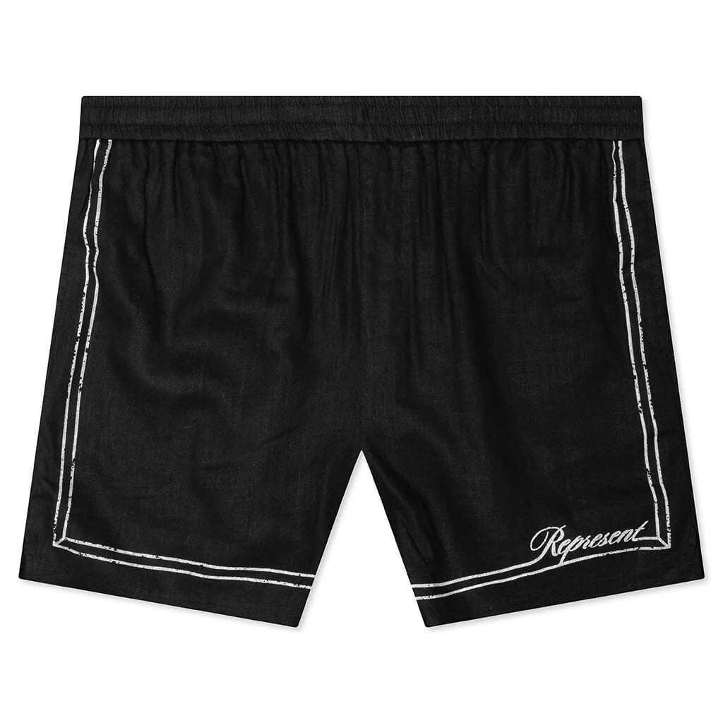 Border Short Jet Black