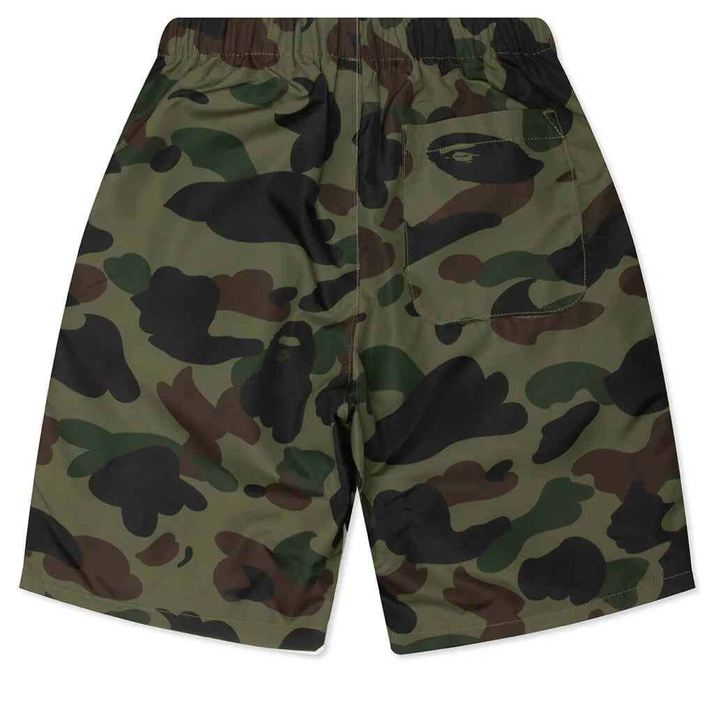 Kids 1st Camo One Point Beach Shorts Green