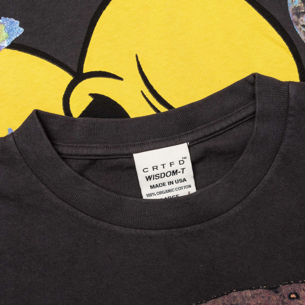 Allover Print Mash up Tee Vintage Black