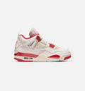 Air Jordan 4 Retro Valentines Day Womens Lifestyle Shoe Pale Ivory Sierra Red Tough Red