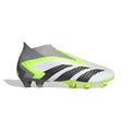 adidas Predator Accuracy FG Firm Ground Cleats White Black Lucid Lemon