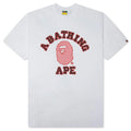 Hand Drawn College Relaxed Fit Tee White