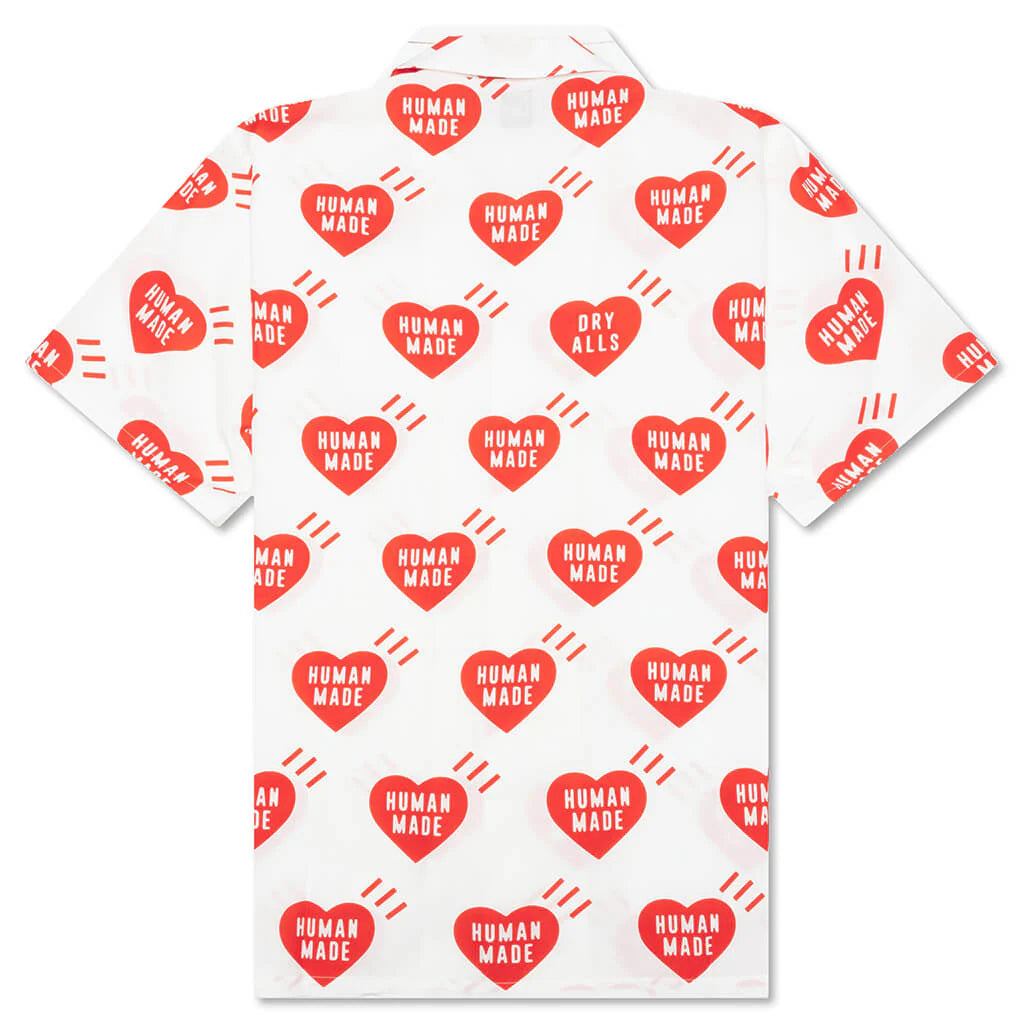 Heart Aloha Shirt White
