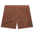 Nylon Metal Regular Fit Shorts Rust