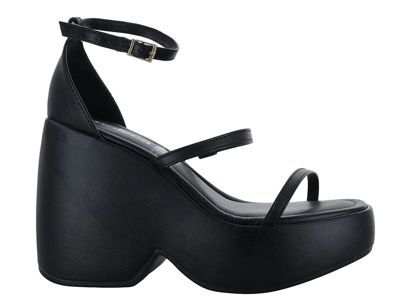 Sandalias Plataforma Moleca Negro para Mujer