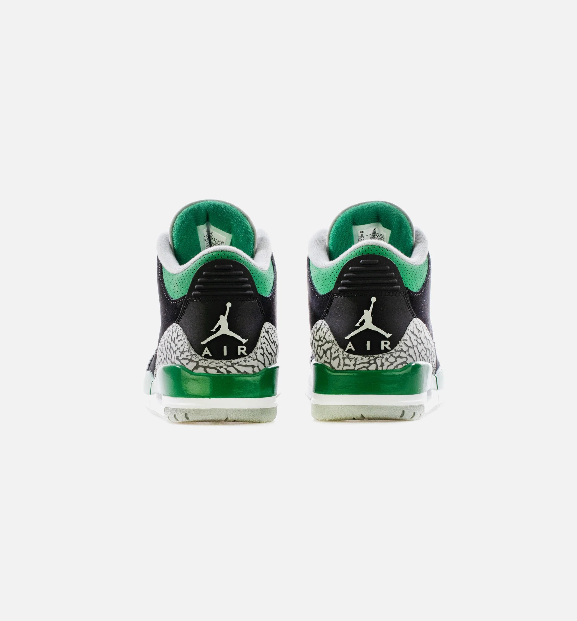 Air Jordan 3 Pine Green Mens Lifestyle Shoe Black Pine Green Cement Grey White