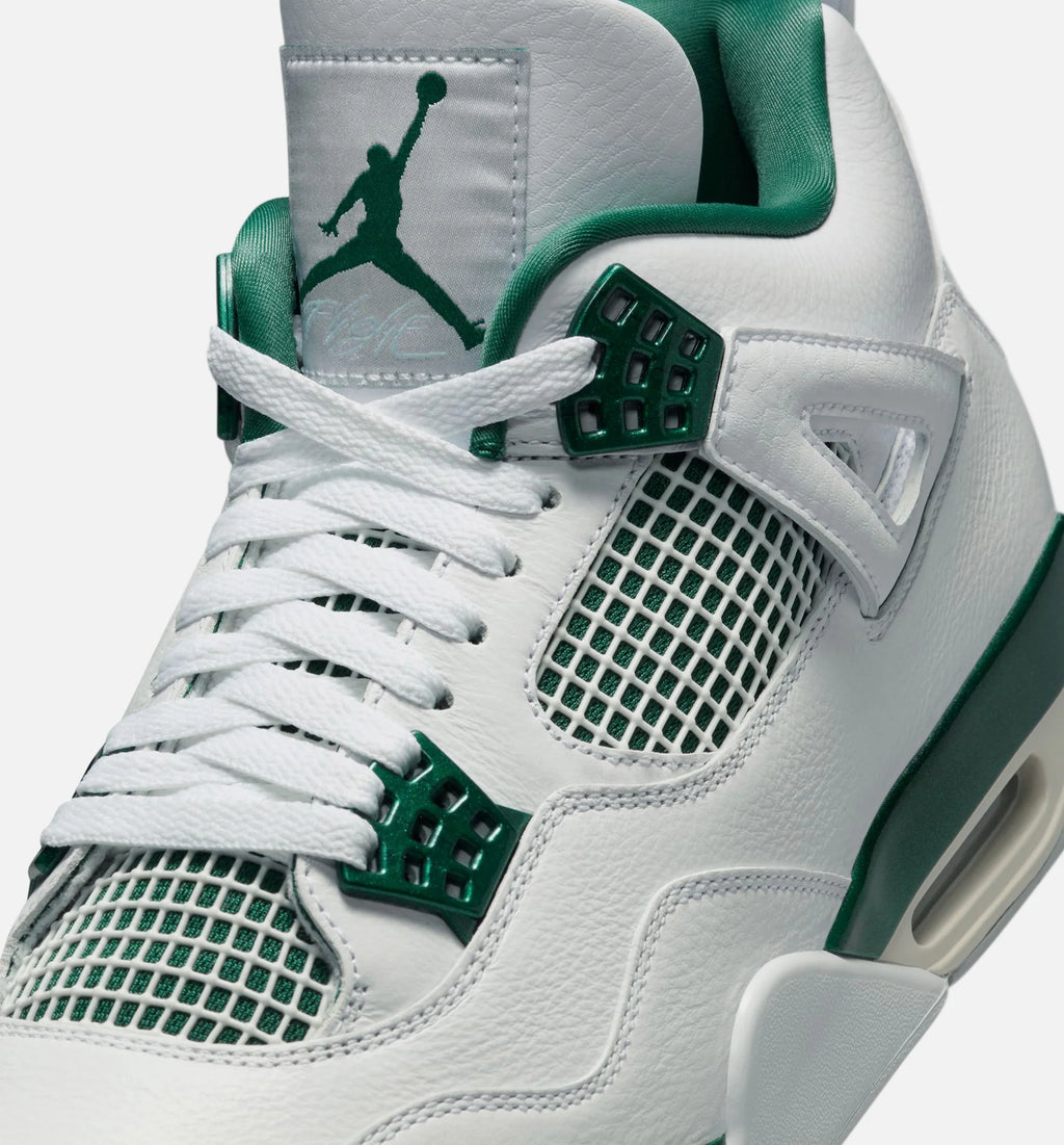 Air Jordan 4 Retro Oxidized Green Mens Lifestyle Shoe White Oxidized Green White Neutral Grey Free Shipping