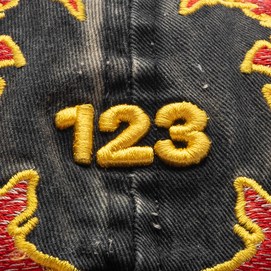 Lambs Cap Black Red