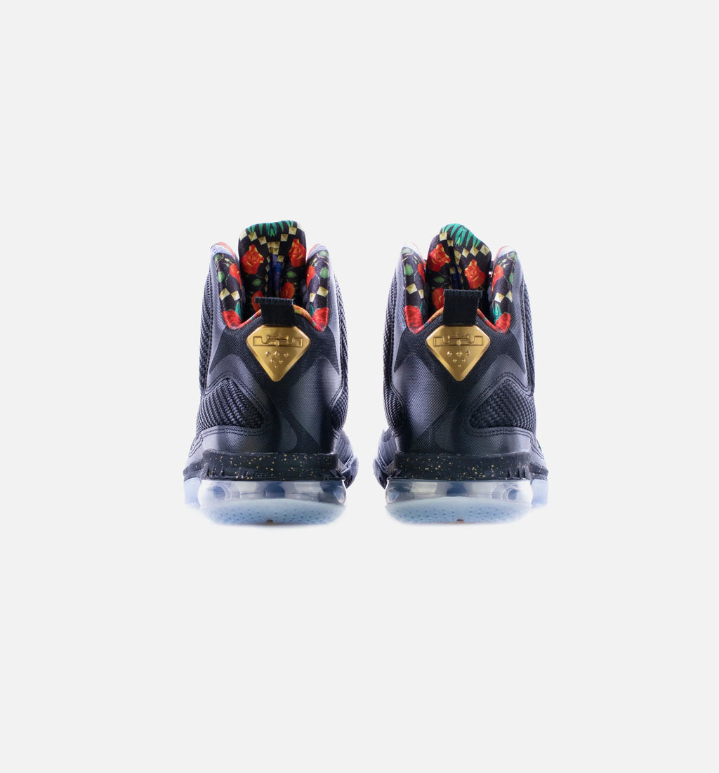 LeBron 9 Watch The Throne Mens Basketball Shoe Black Metallic Gold