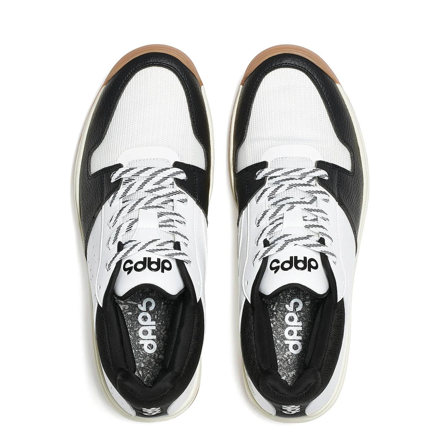 DAPS DESI Mid Black White Mens Pickleball Shoes