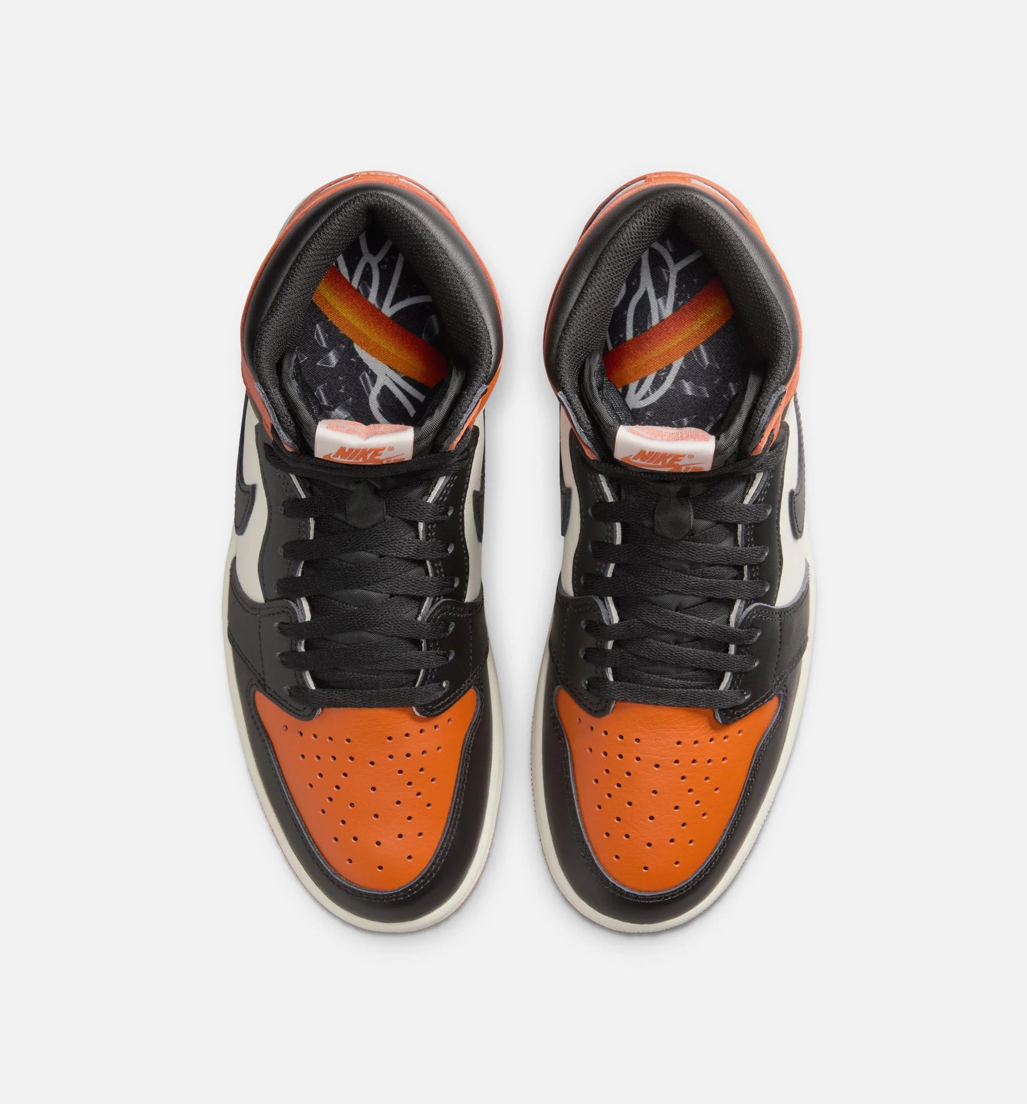 Air Jordan 1 Retro High OG Shattered Backboard Mens Lifestyle Shoe Black Black Sail Starfish