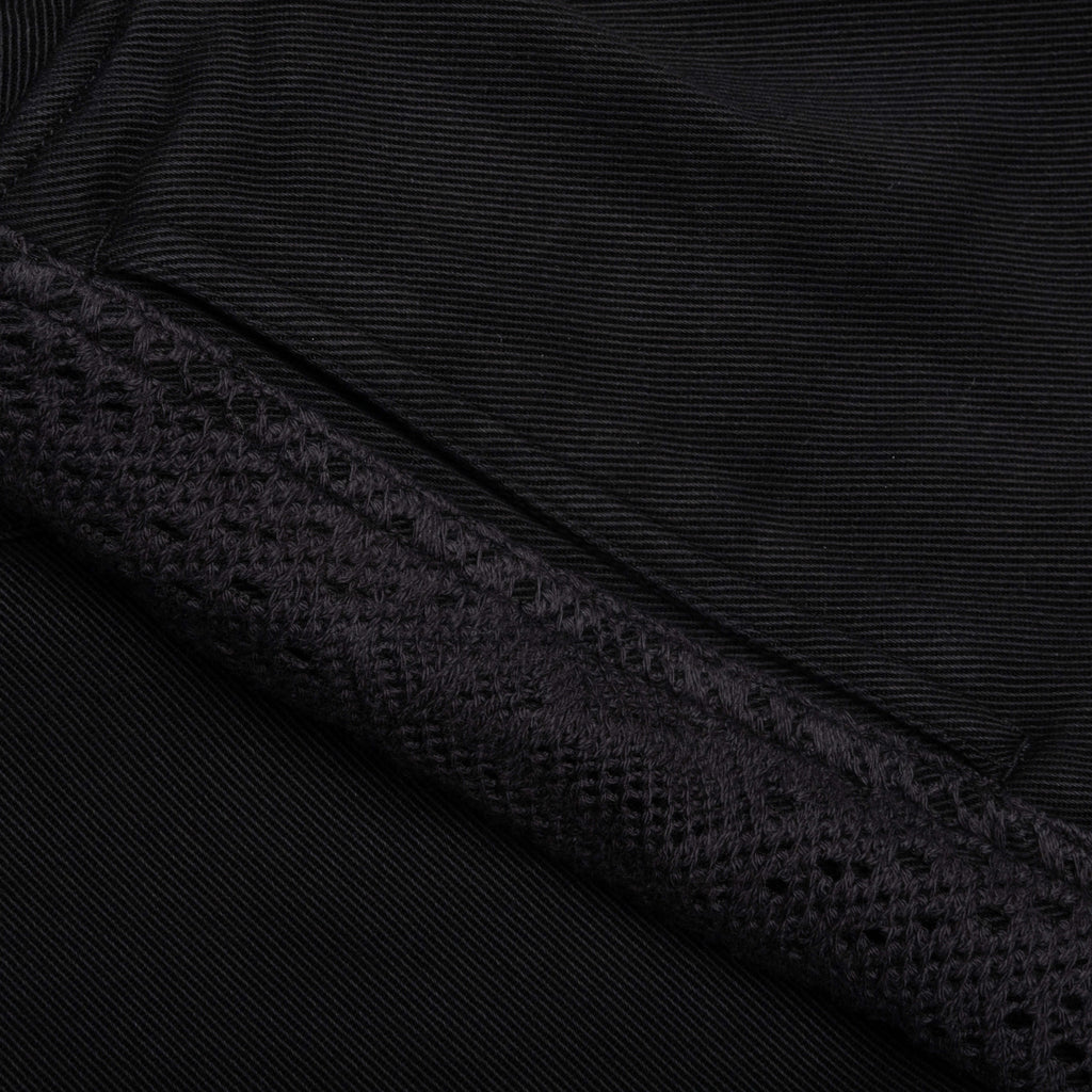 Knitted Panel Shorts Black