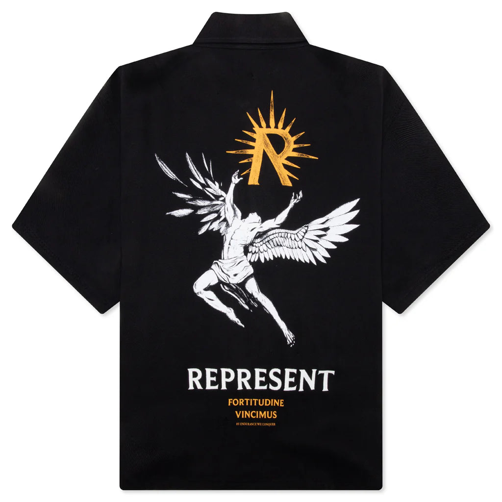 Icarus S S Shirt Black