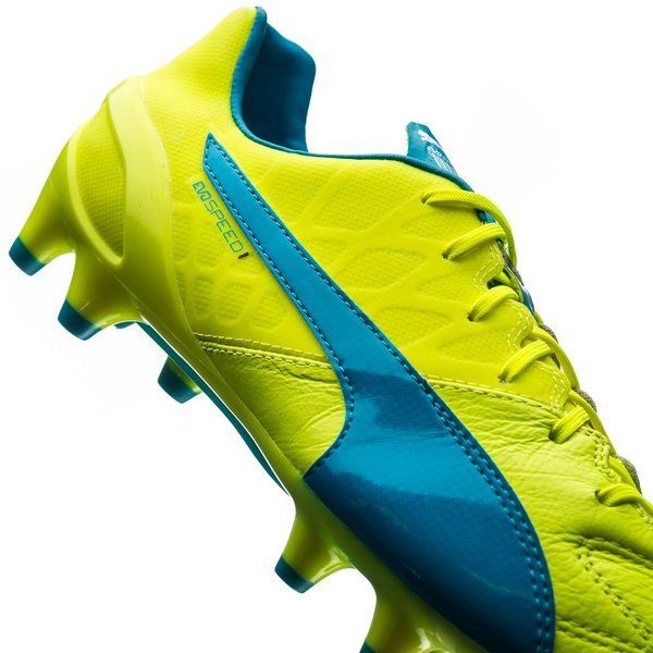 PUMA Evospeed 14 Lth FG Firm Ground Soccer Cleats Safety Yellow