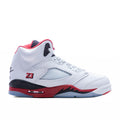 Air Jordan 5 Retro OG Fire Red Black Tongue GS White Fire Red Black
