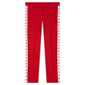 Womens Star Wide Leg Jogging Pant Tango Red White