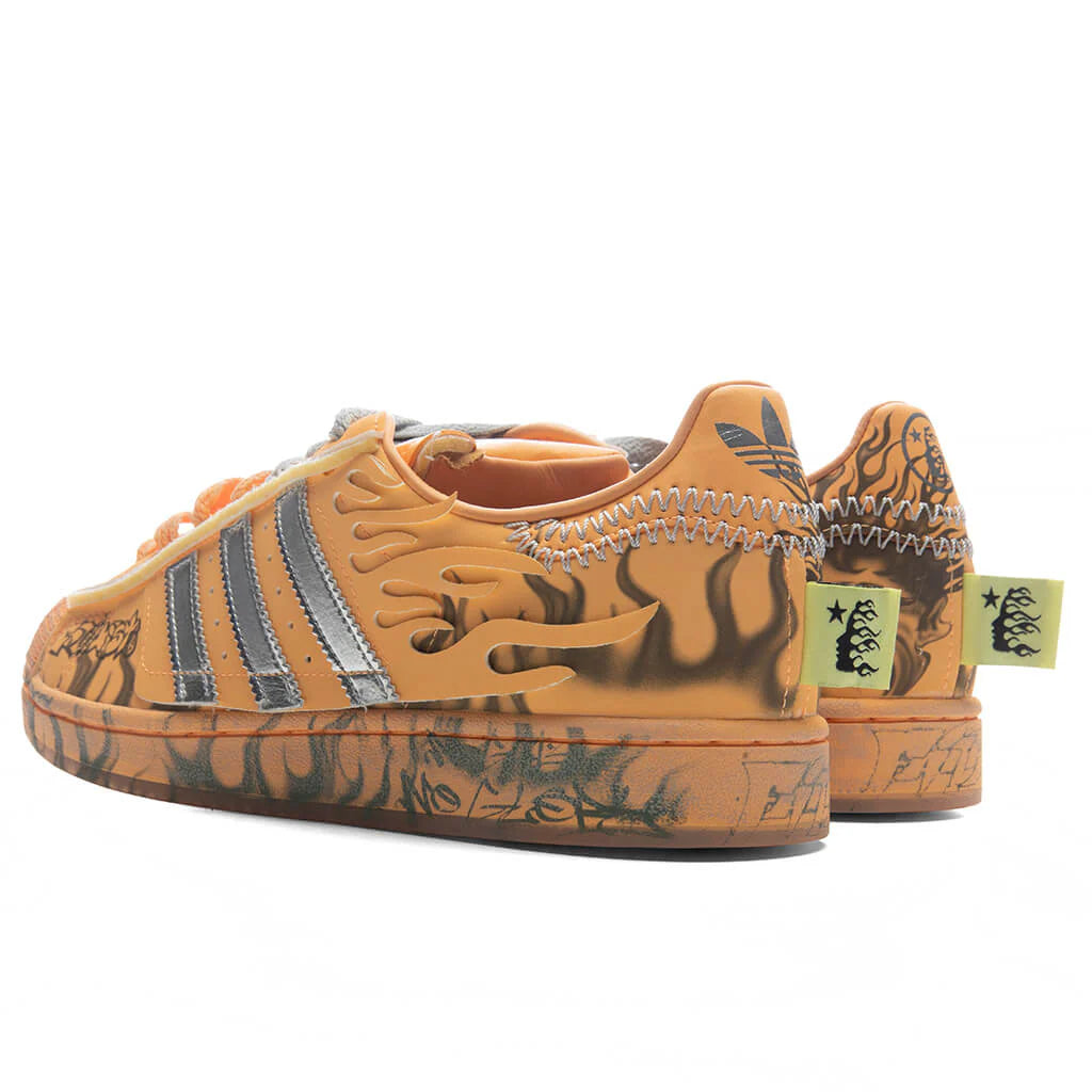 Adidas x Hellstar Superstar II Creamsicle Hazy Orange Silver Metallic Core Black